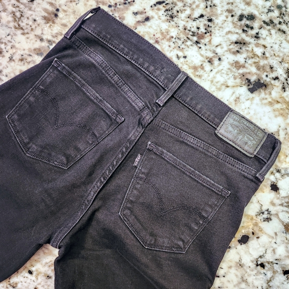 Levi's 314 Shaping Straight Jeans Mid Rise Size 25 - Picture 3 of 9